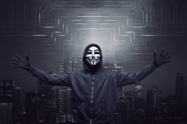 hacker maske ve eldiven