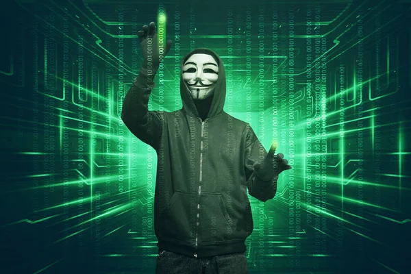 hacker maske ve eldiven