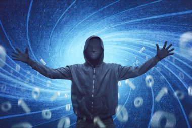 hacker maske ve eldiven