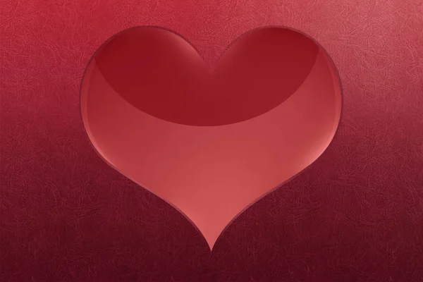 Большая красная форма сердца — стоковое фото