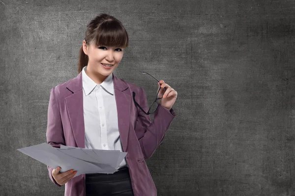 Portrait of asian female teacher — Stock Photo, Image