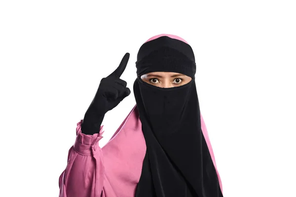 ヒジャーブでアジアのイスラム教徒の女性 — ストック写真