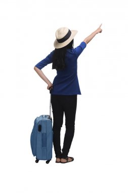Genç Asyalı kadın traveler