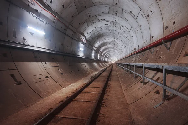 Construction of subway tunnel — Stock Photo, Image