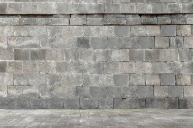 Antik taş duvar inşaatı