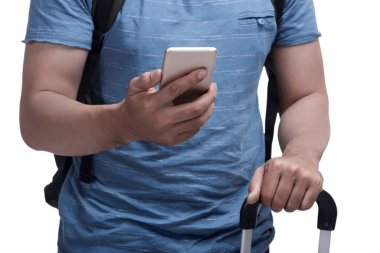 turizm seyahat için Smartphone kullanarak 