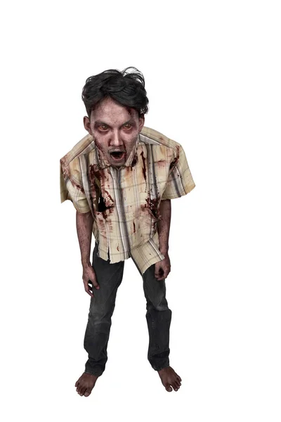 Homem zumbi assustador — Fotografia de Stock