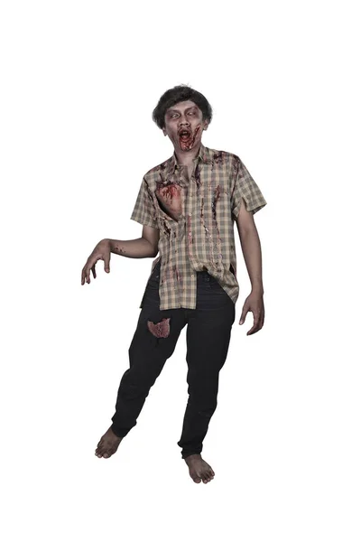 Hombre zombie espeluznante —  Fotos de Stock