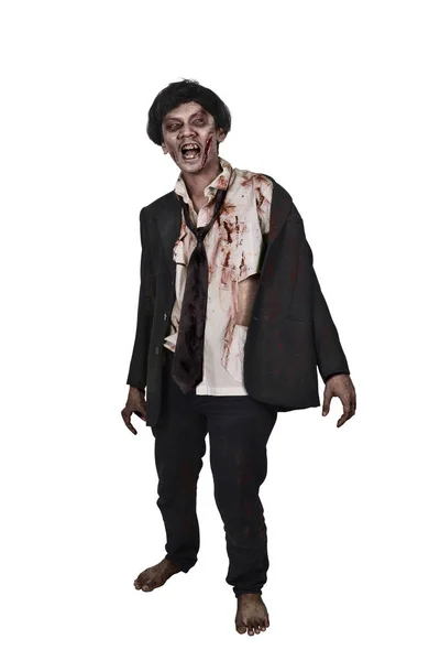 Жуткий зомби-человек — стоковое фото