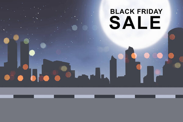 Special sale on the Black Friday on the city
