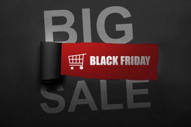 Alışveriş sepeti ve Black Friday metin