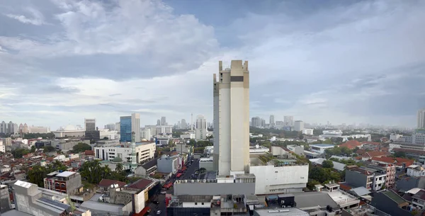 Portrait of jakarta cityscape with modern building — Stock Photo, Image