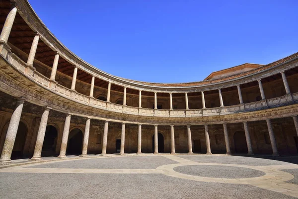 inside the Palace of Charles V