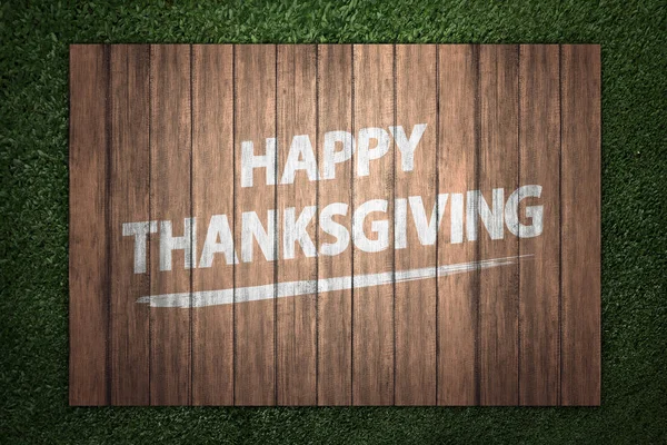 Happy thanksgiving skriva på trä tavlan — Stockfoto