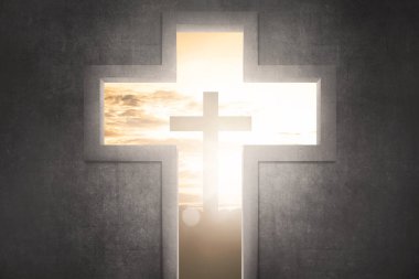 İsa'nın sembolü olan şekil cross