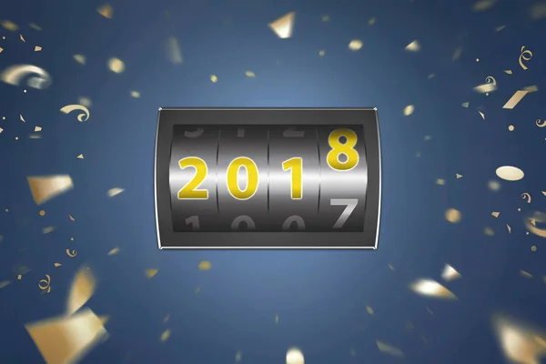 Frohes neues Jahr 2018 — Stockfoto