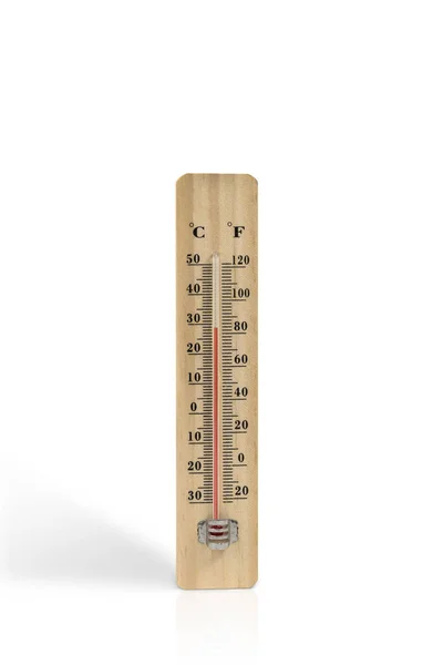 Houten thermometer — Stockfoto