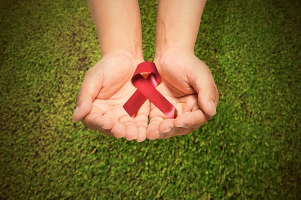 Hiv Aids consapevolezza nastro — Foto Stock