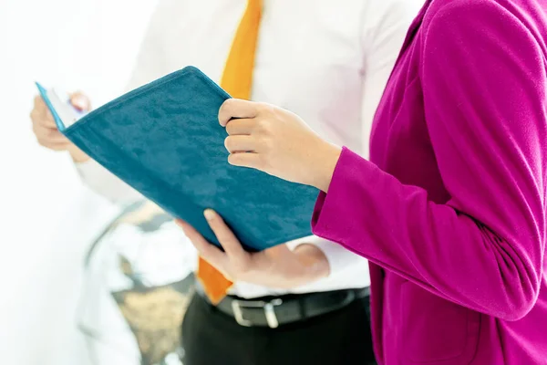 Business People Document Discussing Business Workplace — Stock Photo, Image