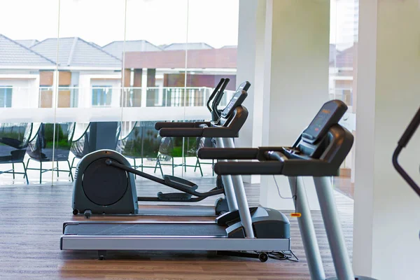 Cinta Correr Caminar Ciclo Ejercicio Entrenamiento Atlético Resistencia Gimnasio —  Fotos de Stock