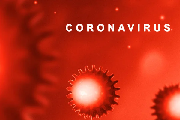 有彩色背景的头孢病毒在传播 预防流行性感冒及结肠炎 — 图库照片