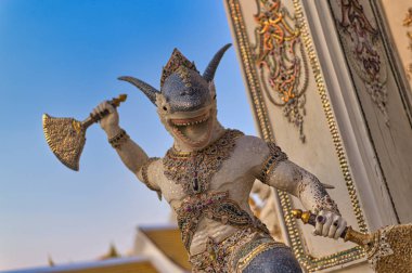 Yan Nawa, Bangkok / Tayland / 22 Aralık 2019: Wat Pariwat. 