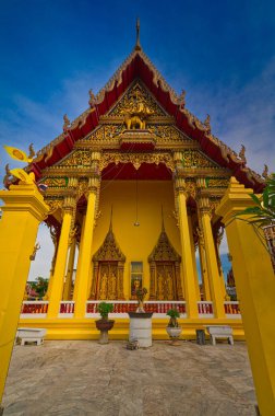 Lat Phrao, Bangkok / Tayland / 1 Ocak 2020: Wat Lat Phrao,