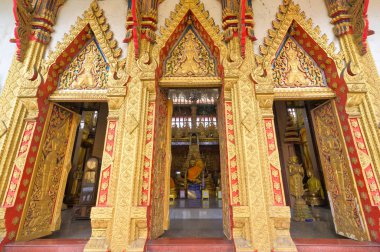 Lat Phrao, Bangkok / Tayland / 1 Ocak 2020: Wat Lat Phrao,