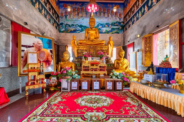 Muang Mai Distrito Amphawa Samut Songkhram Tailandia Febrero 2020 Wat —  Fotos de Stock