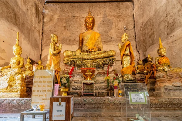 Muang Mai Distrito Amphawa Samut Songkhram Tailândia Fevereiro 2020 Wat — Fotografia de Stock