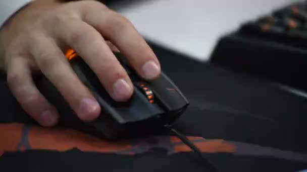 Gamer Mouse si muove — Video Stock