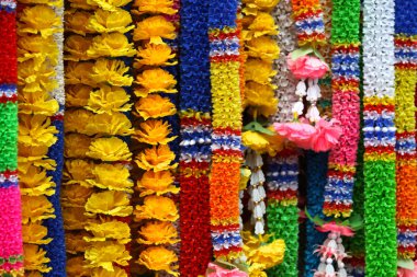 Renkli çiçek, Tayland, Thailand, Güneydoğu Asya geleneksel Tay çelenk