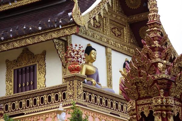 Skulptur, arkitektur och symboler för buddhismen, thailand — Stockfoto