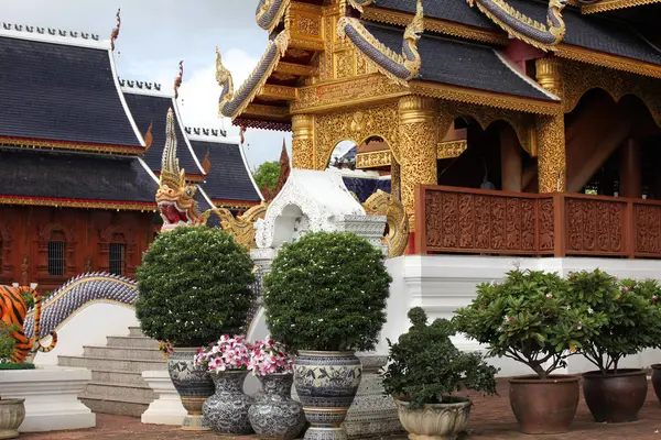 Skulptur Architektur Und Symbole Des Buddhismus Thailand Südostasien — Stockfoto