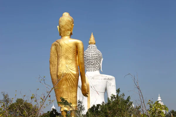 Socha, architektura a symboly buddhismu, thailandu — Stock fotografie