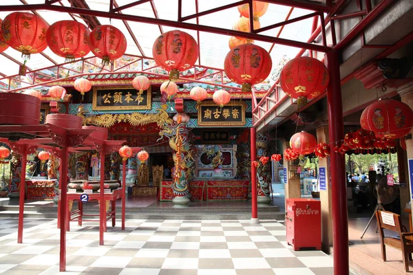 明亮的红色中国灯笼，泰国，东南亚地区 — 图库照片