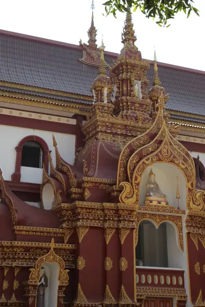 Skulptur Arkitektur Och Symboler För Buddhismen Thailand Sydostasien — Stockfoto