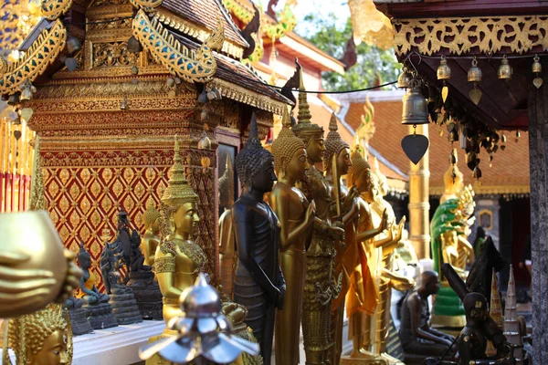 Skulptur Architektur Und Symbole Des Buddhismus Thailand Südostasien — Stockfoto