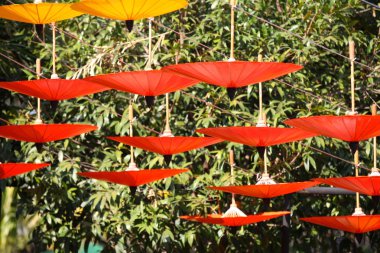 Kompozisyon, Tayland, Güney Doğu Asya'da Çin dekoratif şemsiyeler