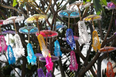 Kompozisyon, Tayland, Güney Doğu Asya'da Çin dekoratif şemsiyeler