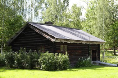 Geleneksel eski ahşap binalar, Norveç, Scandinavia, Kuzey Avrupa
