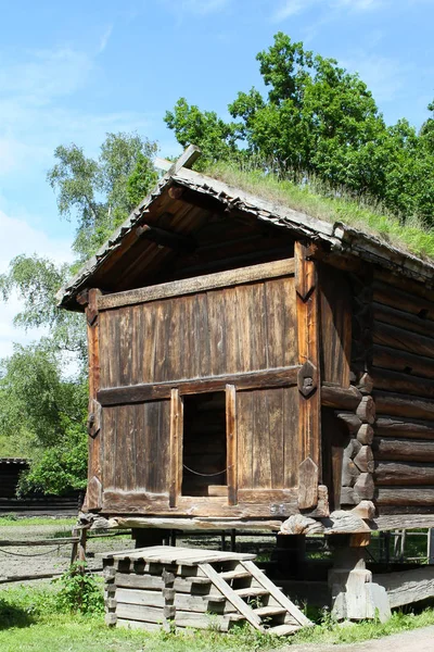 Traditionelle Alte Holzbauten Norwegen Skandinavien Nordeuropa — Stockfoto