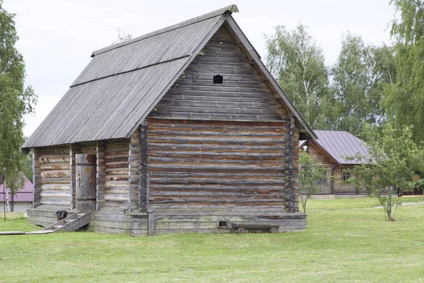 Gamla Ryska Trähus Och Strukturer Ryssland — Stockfoto