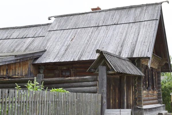 Alte Russische Holzhäuser Und Strukturen Russland — Stockfoto