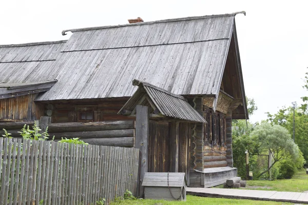 Velhas Casas Estruturas Madeira Russas Rússia — Fotografia de Stock