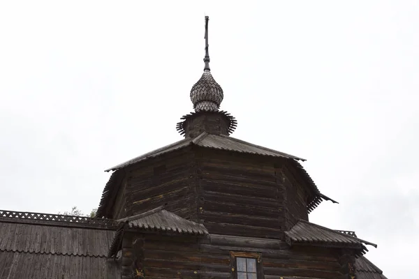 Igreja Ortodoxa Madeira Antiga Suzdal Arquitetura Cultura Russa — Fotografia de Stock