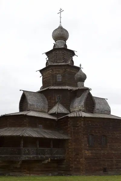 Chiesa Ortodossa Legno Antico Suzdal Architettura Cultura Russa — Foto Stock