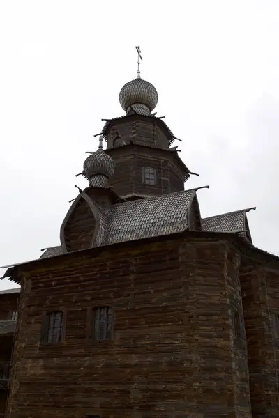 Iglesia Ortodoxa Madera Antigua Suzdal Arquitectura Cultura Rusa — Foto de Stock
