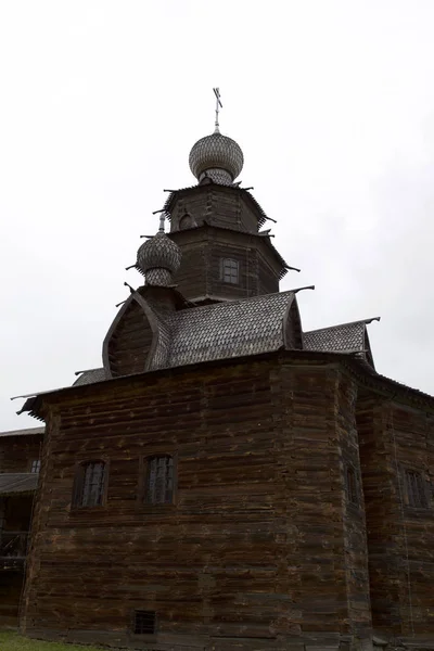 古代木造スーズダリ 正教会の教会建築 ロシア文化 — ストック写真