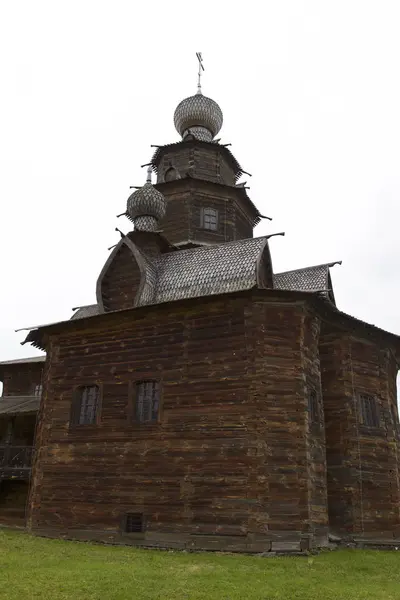 Staré Dřevěné Pravoslavné Církve Suzdal Architektura Ruské Kultury — Stock fotografie